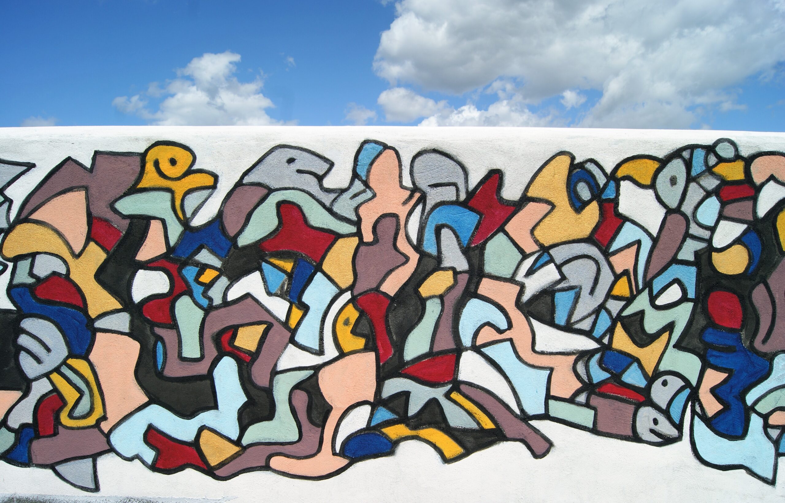 9 algoritmos da paz mural arte contemporânea na Sicília cortile delle nevi